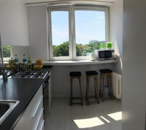 Kuchnia lub aneks kuchenny w obiekcie Apartment Świętojerska