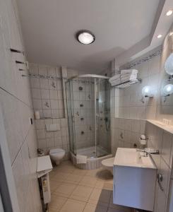 Koupelna v ubytování Hotel Karkonosze