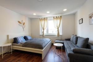Ein Sitzbereich in der Unterkunft Vienna Lights Apartments - Hernals