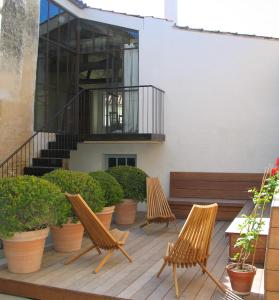Balcó o terrassa a Hôtel Le Sénéchal