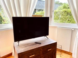 TV a/nebo společenská místnost v ubytování Villa Einhorn: Ruhe Oase mitten im Zentrum