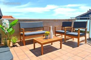 Ein Balkon oder eine Terrasse in der Unterkunft Rincón del Cantábrico: para amantes de las buenas vistas