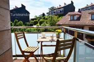 Ein Balkon oder eine Terrasse in der Unterkunft Rincón del Cantábrico: para amantes de las buenas vistas