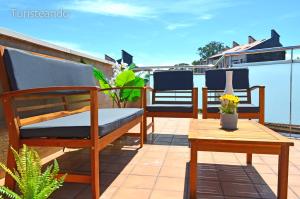 Ein Balkon oder eine Terrasse in der Unterkunft Rincón del Cantábrico: para amantes de las buenas vistas