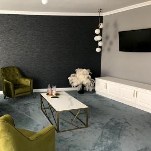 TV a/nebo společenská místnost v ubytování Hotel SunGarden Salin