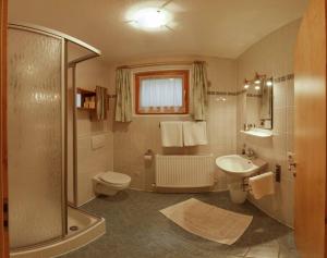 Haus Ferchl في نيوستيفت ام ستوبايتال: حمام مع دش ومرحاض ومغسلة +16 صورة