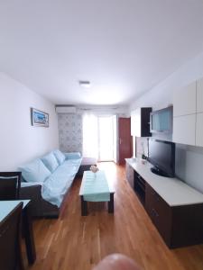 Televízia a/alebo spoločenská miestnosť v ubytovaní Apartment Diana Split Znjan