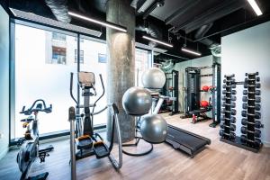 Fitnesscenter och/eller fitnessfaciliteter på Staycity Aparthotels Dublin City Quay