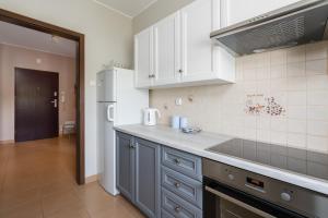 Dapur atau dapur kecil di Poznań Rezerwat Żurawiniec by Noclegi Renters