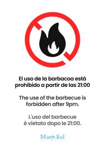 a sign that reads let use die ic barbados extrarothula a permit at Apartamentos Mar y Sal in La Savina