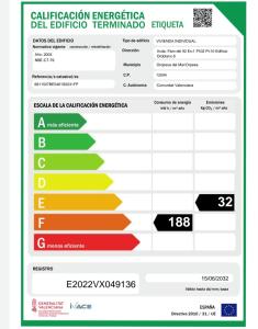 Certifikát, hodnocení, plakát nebo jiný dokument vystavený v ubytování Apartamento oroblanc