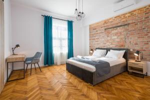 Posteľ alebo postele v izbe v ubytovaní Fancy Apartments with Lift and A/C
