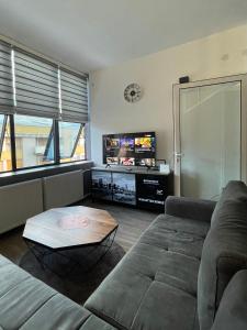 TV a/nebo společenská místnost v ubytování Enjoyment Apartment