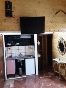 Kuchyň nebo kuchyňský kout v ubytování La Cabaña