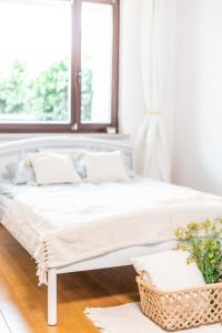 Łóżko lub łóżka w pokoju w obiekcie SuperApart Kocjana