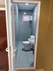 Baðherbergi á Hotel Kvadrati