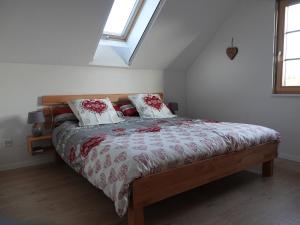 Postel nebo postele na pokoji v ubytování Gîte La Grange