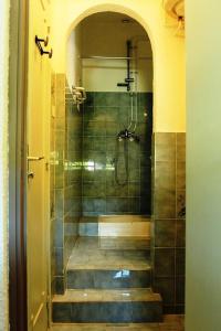 een badkamer met een inloopdouche en een douche bij La Résidence - n° 08 - T2 classé** in Gréoux-les-Bains