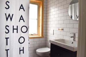 Vannituba majutusasutuses Alpstigen 10A - Newly built sports lodge with amazing views