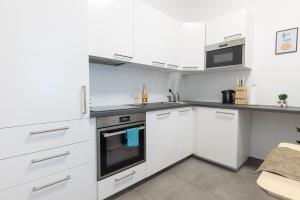 Kuchnia lub aneks kuchenny w obiekcie Yeshello Vienna Central Station Apartment