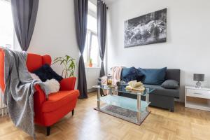 Część wypoczynkowa w obiekcie Yeshello Vienna Central Station Apartment
