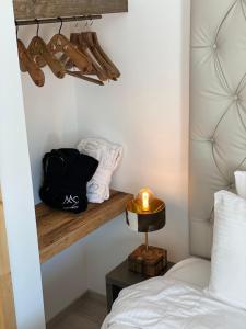 Łóżko lub łóżka w pokoju w obiekcie Les Trois Chaufatons - Chalets Boutiques