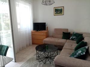 TV a/nebo společenská místnost v ubytování Apartments Veronika