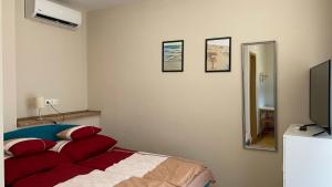 TV a/nebo společenská místnost v ubytování Korall Apartman