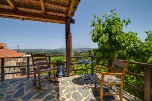 A balcony or terrace at Villa Zoi Tzitzifes