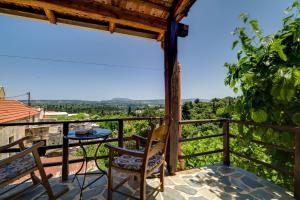 A balcony or terrace at Villa Zoi Tzitzifes