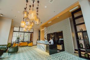 Fuajee või vastuvõtt majutusasutuses Graphic Hotel Batumi