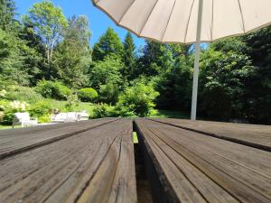 Ogród w obiekcie LES CIMES BLANCHES CLEDICIHOME Chalet 10 pers SPA & Grand terrain 4 MINUTES DES PISTES