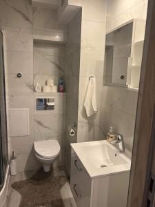 Ett badrum på Apartament Aspen