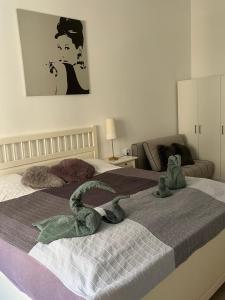 Posteľ alebo postele v izbe v ubytovaní Dora apartment near Buda Castle with PARKING!