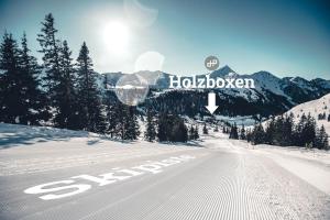 Holzboxen Planneralm að vetri til