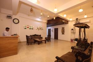 Lobby alebo recepcia v ubytovaní The Naga Rishikesh