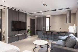 TV a/nebo společenská místnost v ubytování House Apartment
