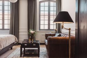 Château Laffitte Carcasset客房内的一张或多张床位
