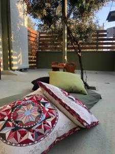 Balkón nebo terasa v ubytování Green Olive Studios