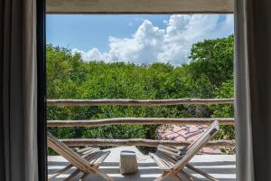 Balkón nebo terasa v ubytování Casa Coyote Tulum