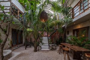 Zahrada ubytování Casa Coyote Tulum