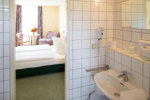 Koupelna v ubytování Apart Hotel Weimar