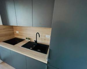 Kuchyň nebo kuchyňský kout v ubytování Anapartments2
