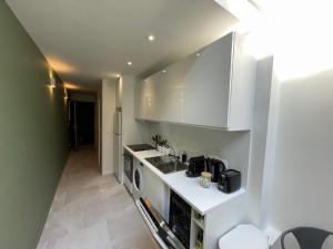 Kuchyňa alebo kuchynka v ubytovaní Loft central climatisé avec verrière