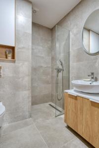 Ένα μπάνιο στο Princess Milena Apartments - Studio Balsa