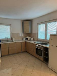 Η κουζίνα ή μικρή κουζίνα στο Apartman Peace
