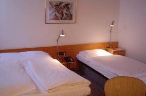 Кровать или кровати в номере Hotel & Restaurant Raisch