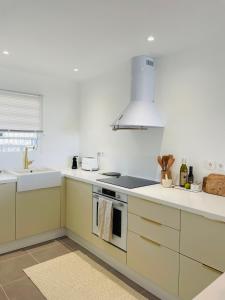 Kuchyň nebo kuchyňský kout v ubytování Appartement Aqua Nanda