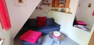 Posezení v ubytování Ferienwohnung Müller