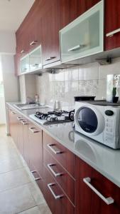 Köök või kööginurk majutusasutuses Apartament Mozaic Braila
